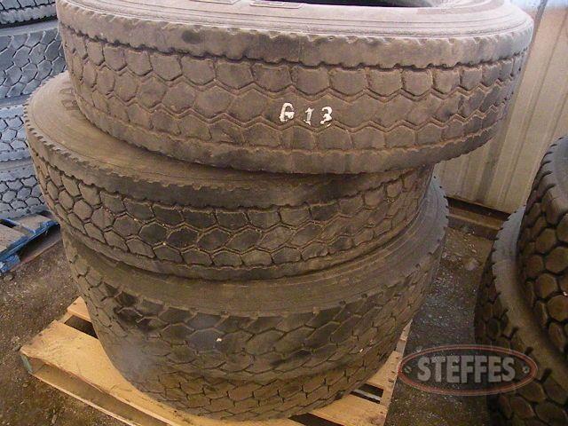 (4) 285-80R24.5 Tires, _1.jpg